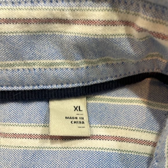 Hawker Rye Blue & White Striped Stretch Oxford Shirt - Size XL Regular - Picture 9 of 11